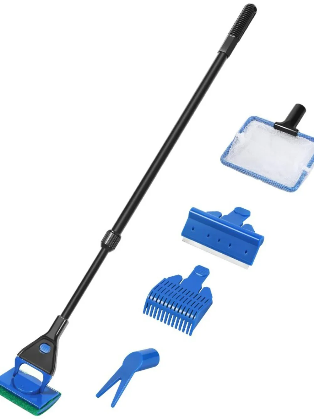 AQUANEAT Aquarium Cleaning Tools, Fish Tank Cleaner Kit with Adjustable Long Han